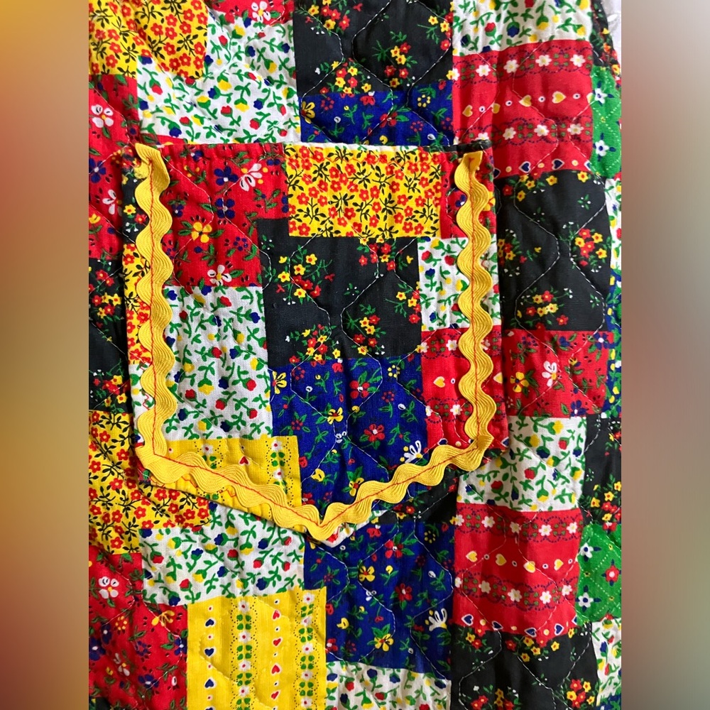 Vintage Patchwork Apron - image 6